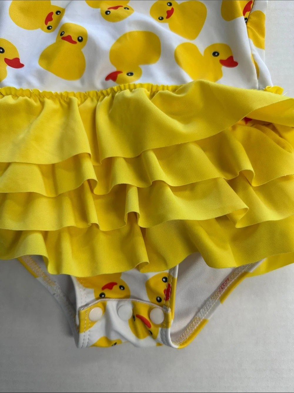 Rubber Duck One Piece Cruise Ruffle Swimsuit 12m